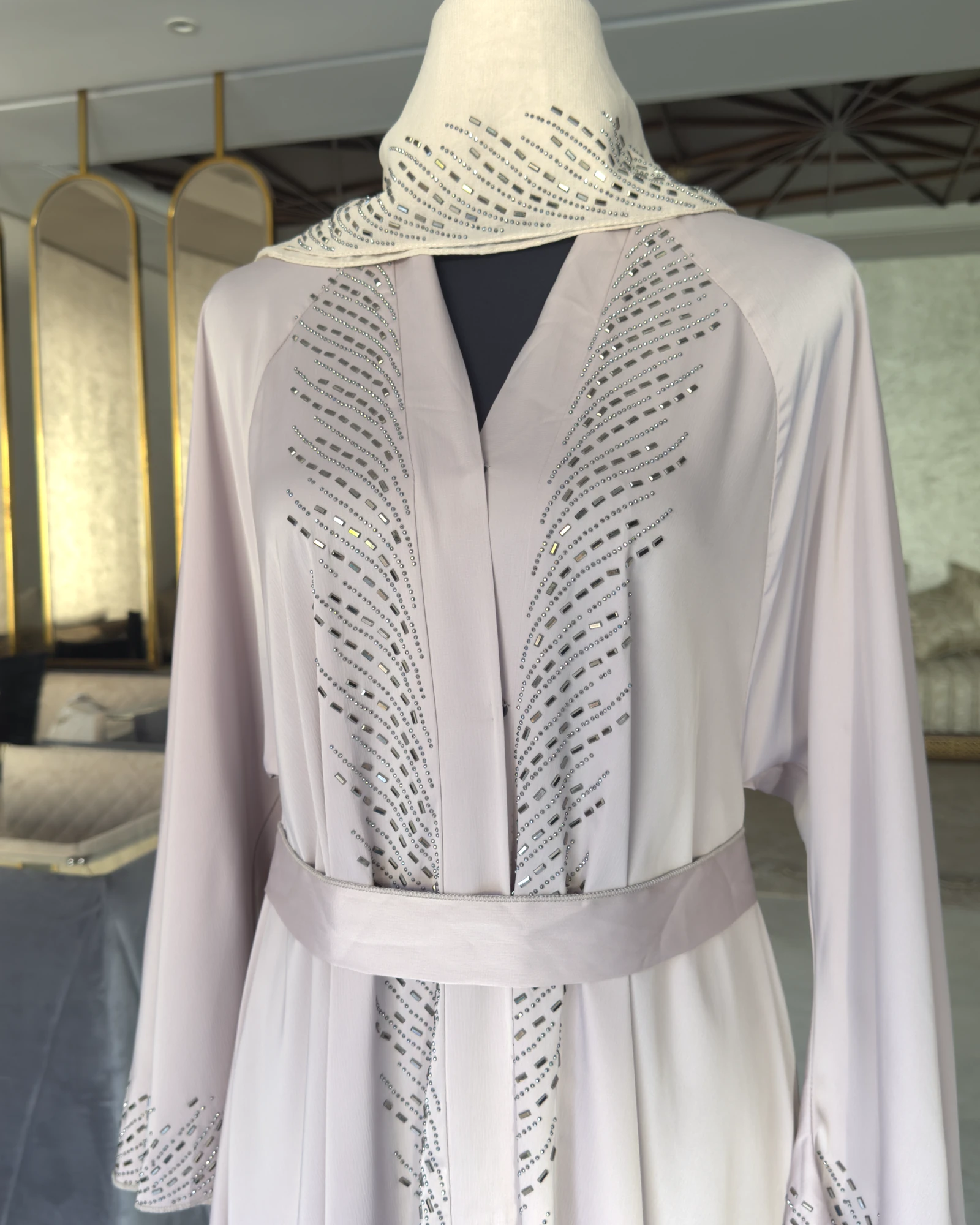 Abaya strass rose – Rishat al-Nur, vue 6